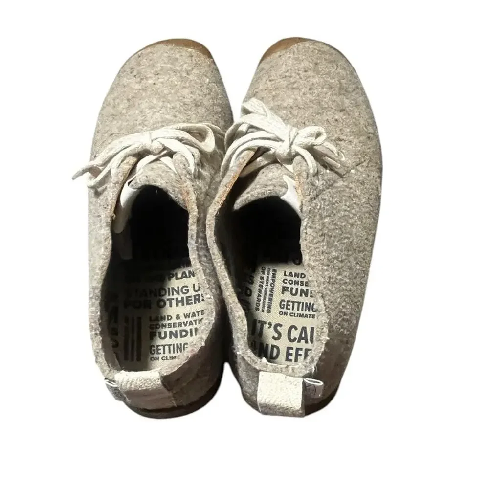 Keen Wool Blend Upper Taupe Mosey Derby Oxford Lace Up Size 9.5